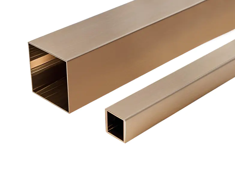 Réz négyzet alakú cső